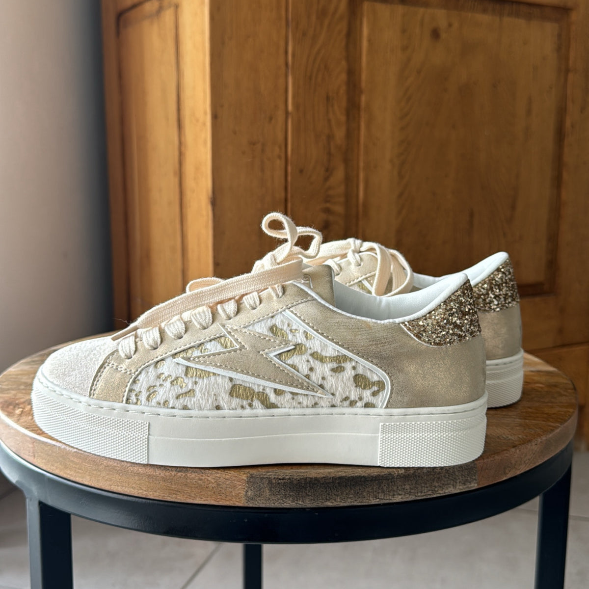 Basket pailletée éclair