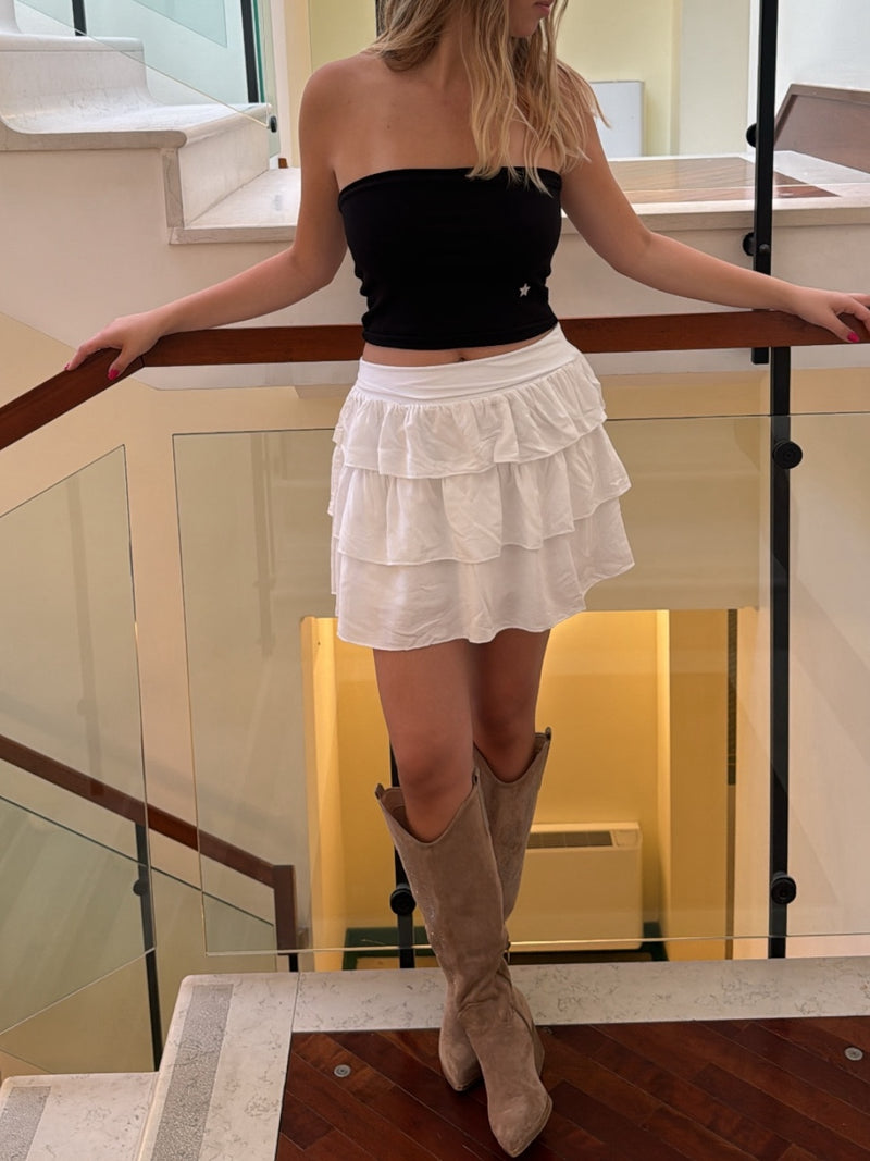 Jupe LINE blanche
