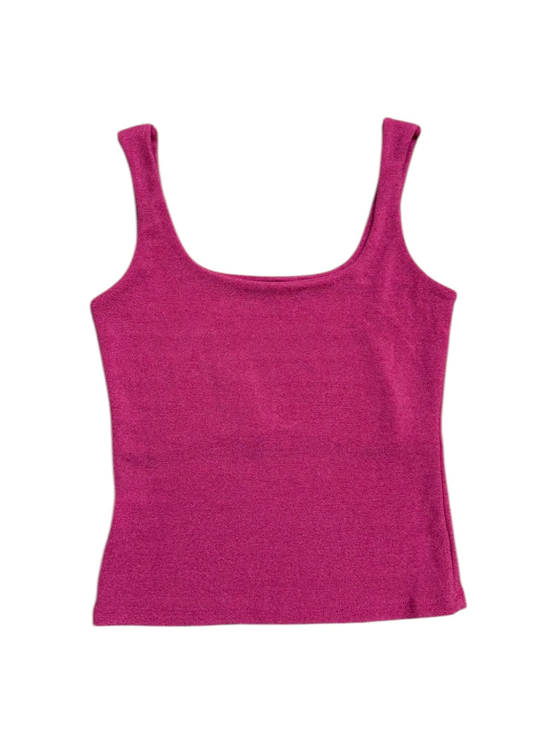 Débardeur pailletée rose