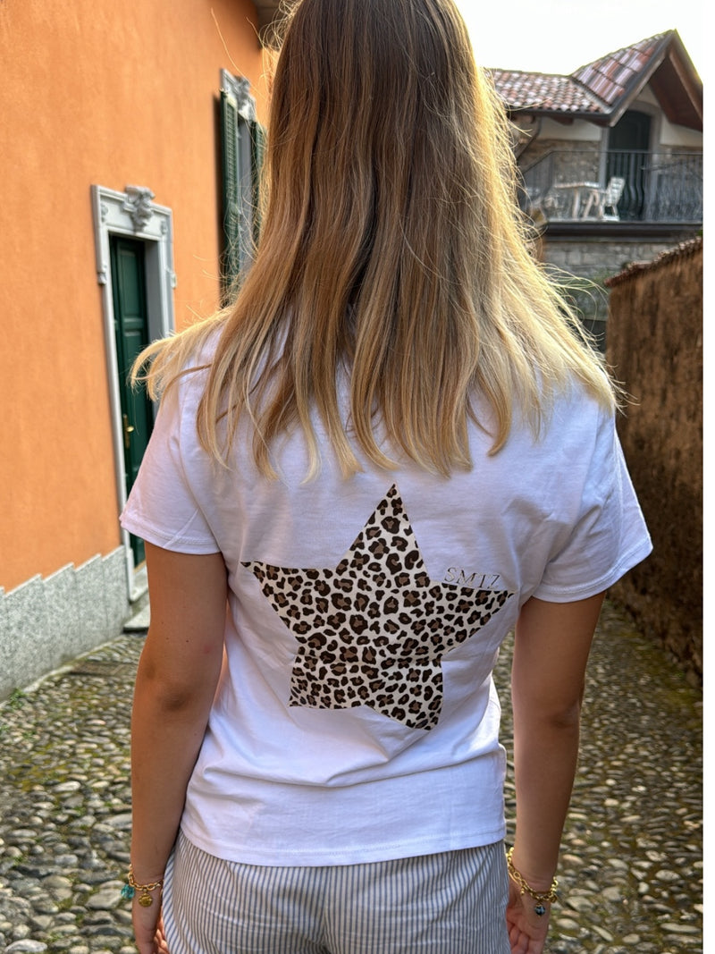 Tee-shirt LÉOPARD blanc
