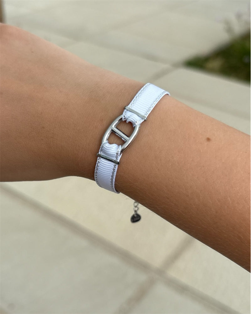 Bracelet TERRY argenté blanc