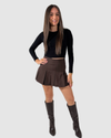 Jupe LIA marron