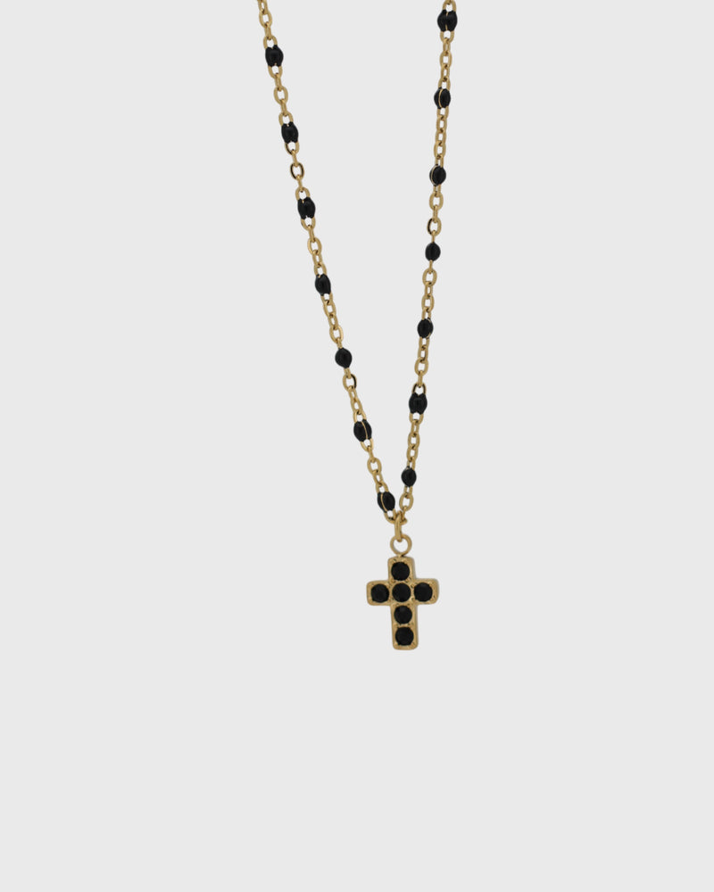 Collier CROIX noir