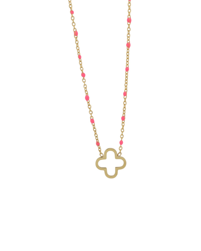 Collier TREFLY rose