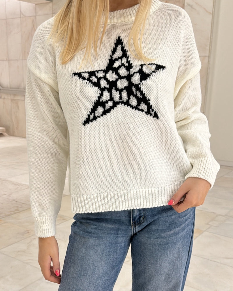 Pull ZELIE blanc