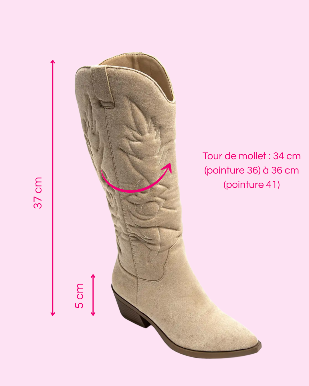 Santiags HARY beige
