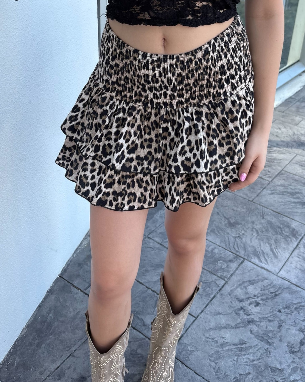 Jupe short SMTZ léopard