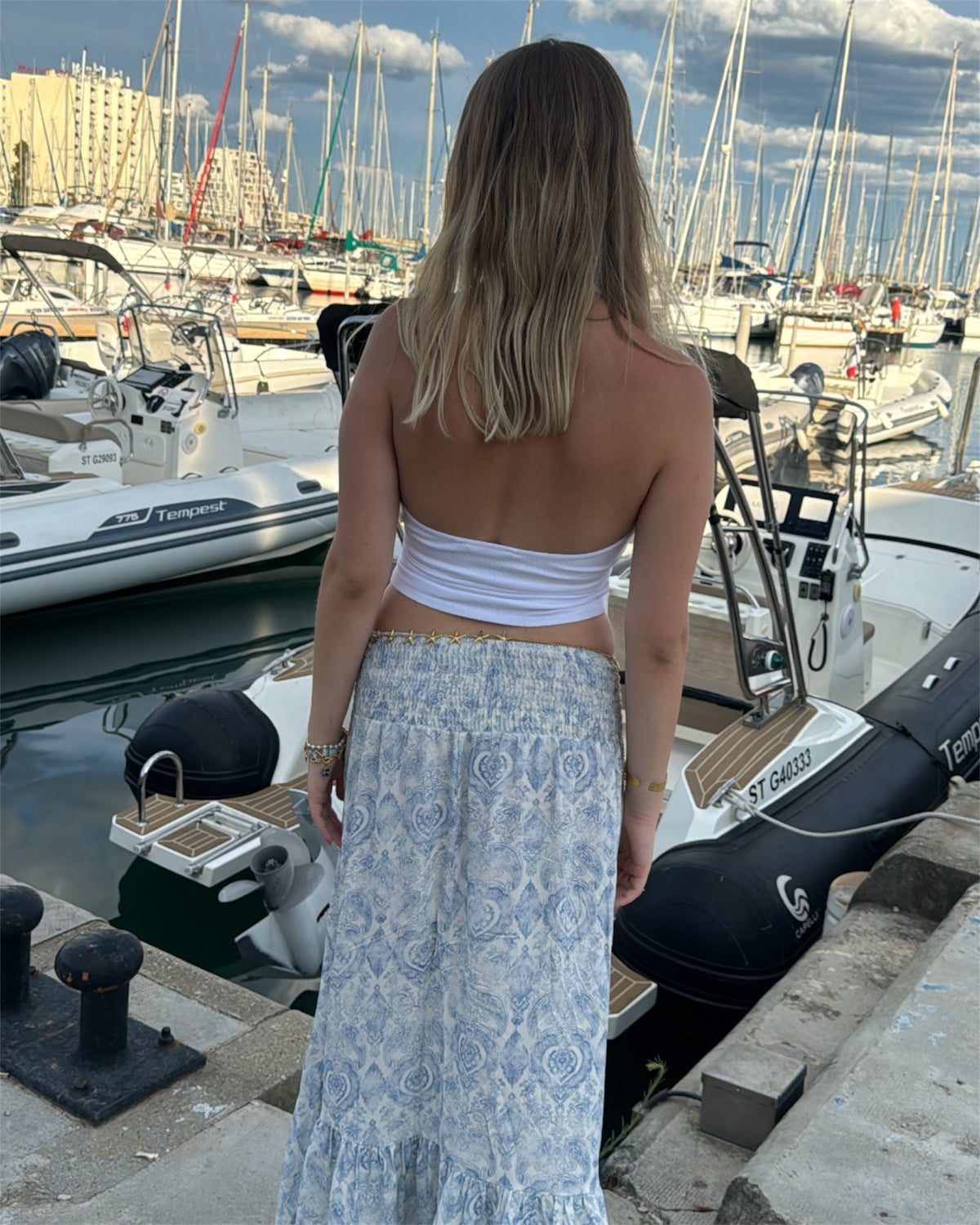 Jupe GORGIA bleu