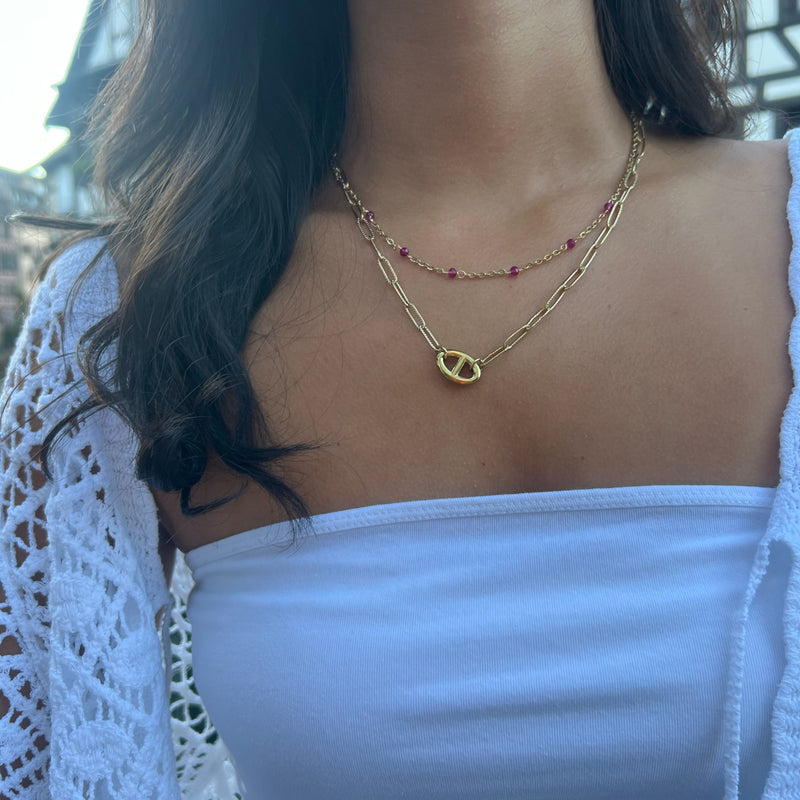 Collier OXANA rose